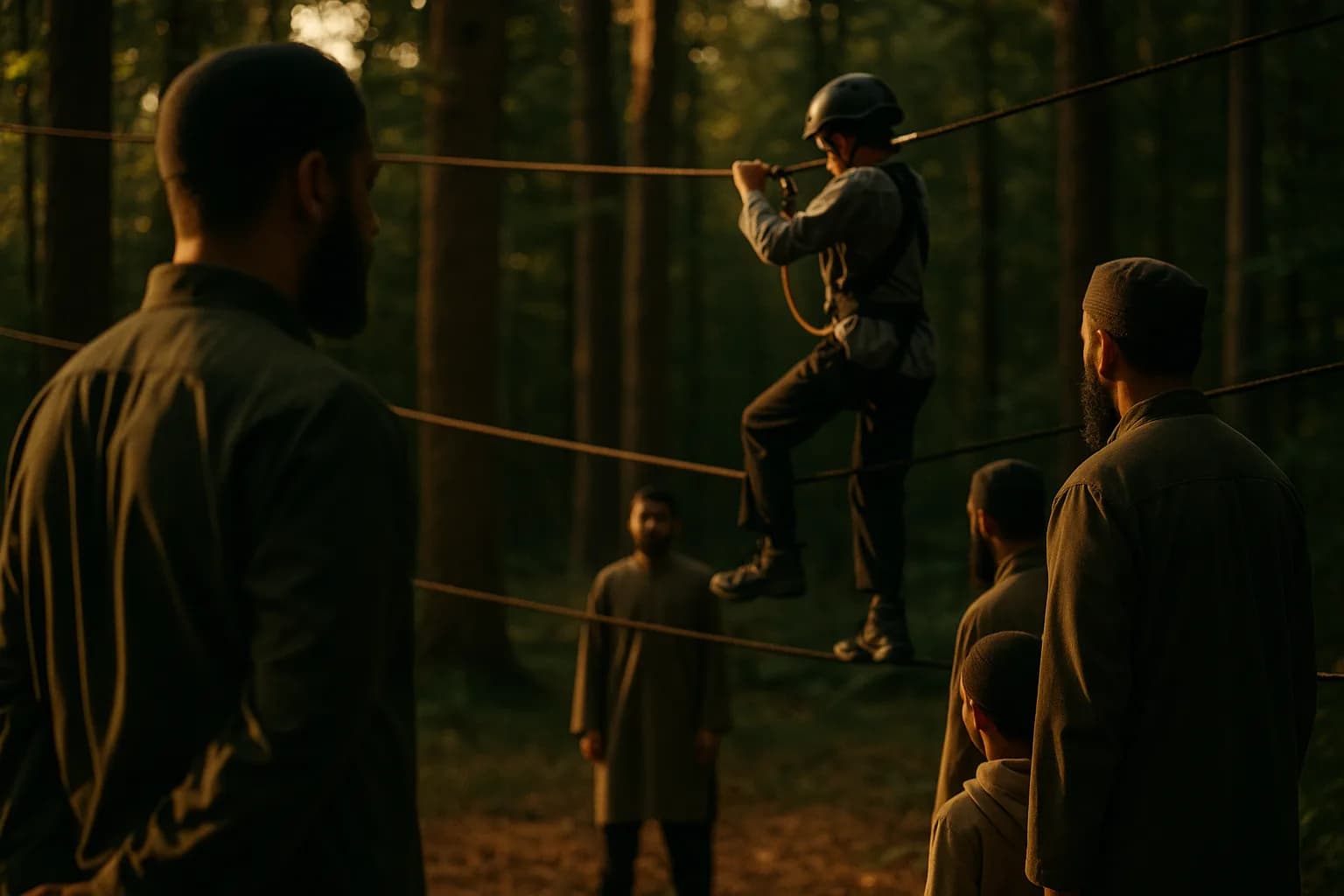 Visible supervision and controlled environment for a higher-risk activity station.